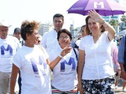 Por la mañana del lunes, Margarita tuvo encuentros en el puerto de Mazatlán con pescadores y diversas organizaciones. TWITTER / @Mzavalagc