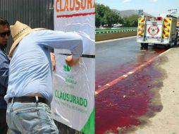 Autoridades municipales realizan una inspección el el lugar para detectar irregularidades. ESPECIAL / Seguridad Pública Tlajomulco