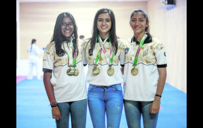 Con la mira puesta en Tokio. Camila y Brisa Meza, así como Regina Romo sueñan con representar a México en unos Juegos Olímpicos. EL INFORMADOR / F. Atilano