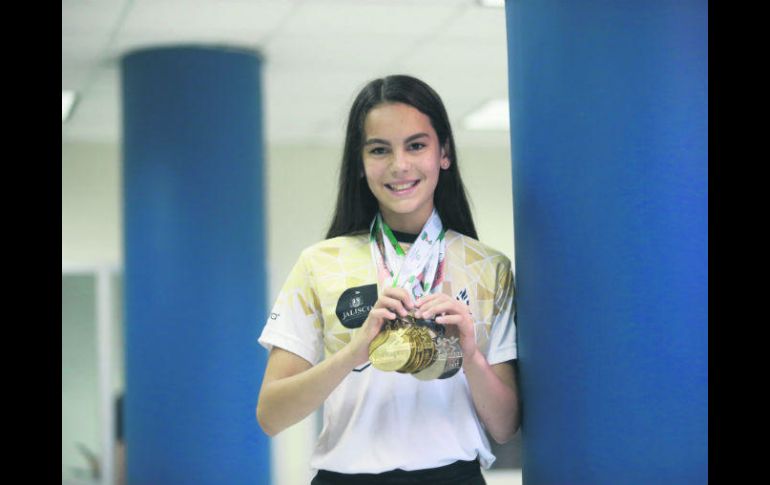 Paula Jamieson participó en la reciente Olimpiada Nacional en la que se colgó seis medallas de oro. EL INFORMADOR / F. Atilano