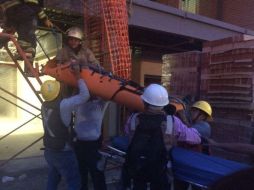 El joven fue rescatado con apoyo de UEPCBJ y Bomberos de Tlaquepaque. ESPECIAL / UEPCBJ