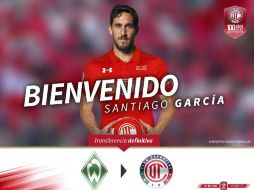 García inició su carrera en el club Rosario Central, de Argentina. TWITTER / @TolucaFC