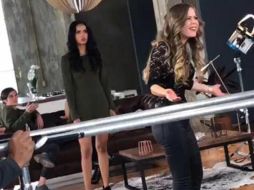 '¿Te volviste loco o qué te pasa?, es una prieta bajada del cerro', reclama la actriz al responsable de la grabación. FACEBOOK / Verushka Nevarez