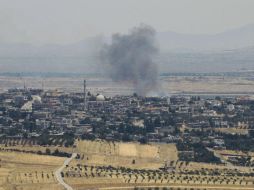 La cárcel bombardeada se ubica en las afueras del pueblo de Al Tiba, cerca de Al Mayadín. AFP / J. Marey