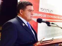 Ismael Camberos Hernández, el recién nombrado secretario de Seguridad Pública, en conferencia. TWITTER / @SSP_Zac