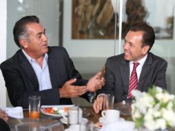 ‘El Bronco’ se reunió este martes con Pablos Lemus para establecer alianzas comerciales entre empresas de ambas entidades. EL INFORMADOR / G. Gallo