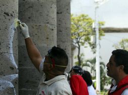 El costo de la reparación de las columnas está estimado en alrededor de 25 mil pesos. EL INFORMADOR / E. Barrera