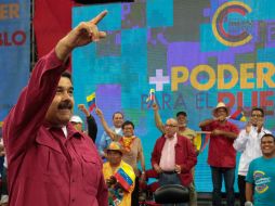 Maduro pidió ‘al mundo’ escuchar esta advertencia, transmitida en su país en cadena obligatoria de radio y televisión. EFE / Prensa Miraflores