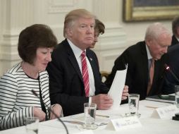 Senadores republicanos planearon ir a la Casa Blanca este martes para reunirse con el presidente Donald Trump. EFE / M. Reynolds