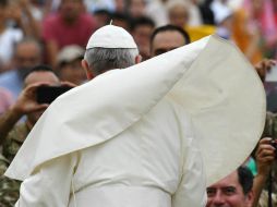 El Pontífice señala que ''los mártires no viven para sí, no combaten para afirmar las propias ideas''. AFP / V. Pinto