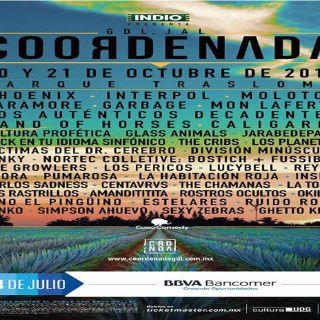 Revelan cartel del Festival Coordenada 2017