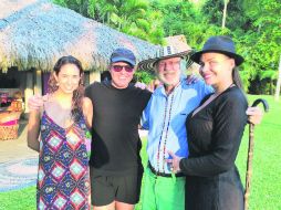 El reconocido cantante Luis Miguel con Estefanía Manzano, Gian Franco Brignone y Kristina. ESPECIAL /