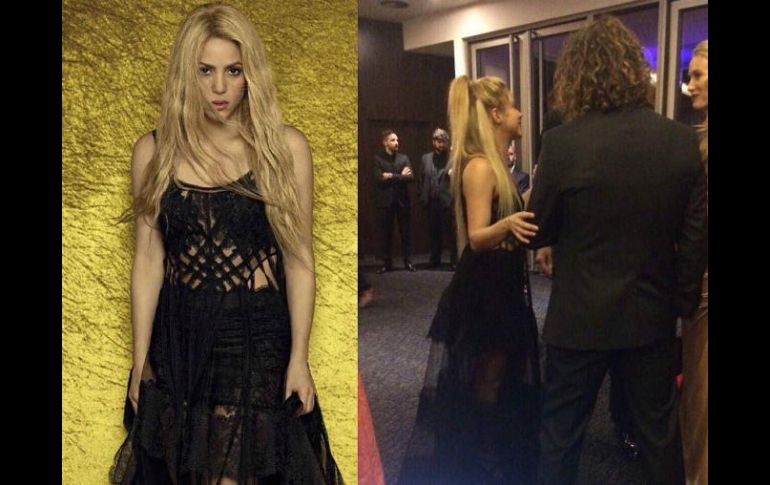 Medios señalan que el vestido de Shakira fue el que vistió en la edición de Vanity Fair Italia. TWITTER / @ElGordoyLaFlaca