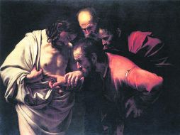 La incredulidad de Santo Tomás, Fragmento. Caravaggio (1602). ESPECIAL /
