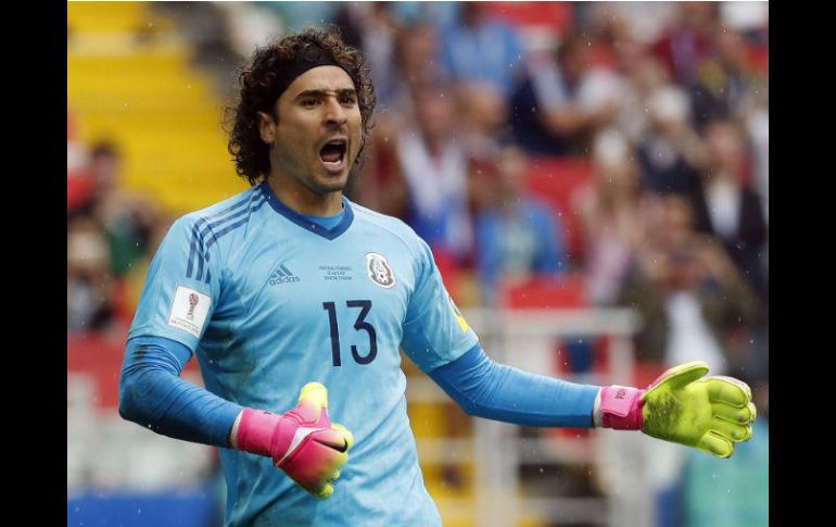 Ochoa detuvo un penalti ante Portugal y fue nombrado Jugador del Partido. EFE / S. Ilnitsky