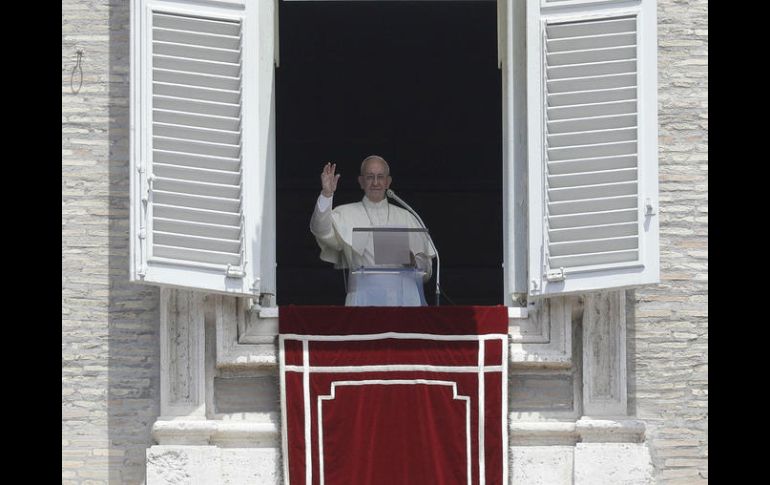 El Pontífice ofreció un Ave María en voz alta y en italiano. AP / G. Borgia