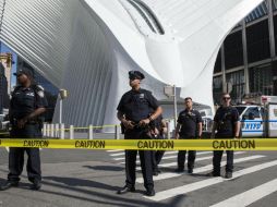 El servicio del tren en la estación World Trade Center fue suspendido por una hora. EFE / A. Kelly