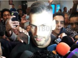 El español brindó sus primeras declaraciones en el Aeropuerto Benito Juárez de la Ciudad de México. TWITTER / @Cruz_Azul_FC