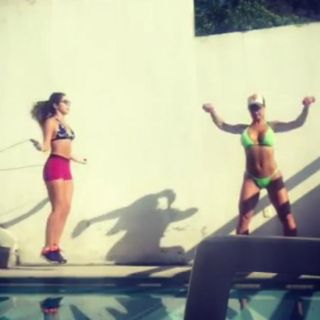 Lis Vega se ejercita en diminuto bikini