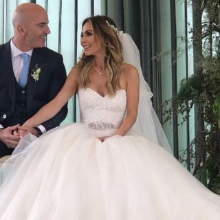 El espectacular vestido de novia de Érika Zaba