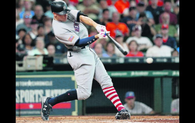 Aaron Judge,de los Yankees, es uno de los elegidos por primera vez para participar en el cuadro titular del Juego de Estrellas. AFP /