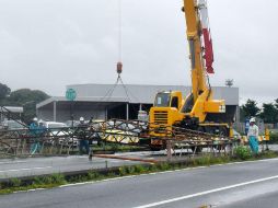 Se espera que la intensidad del tifón se rebaje paulatinamente y se convierta en depresión tropical al dejar Japón el miércoles. AFP / STR