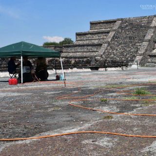 Localizan posible túnel bajo Plaza y Pirámide de la Luna