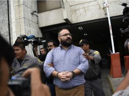 'Yo no cometí tales delitos y es mi deseo así acreditarlo ante el Poder Judicial de la Federación', señaló Duarte. AFP / J. Ordóñez