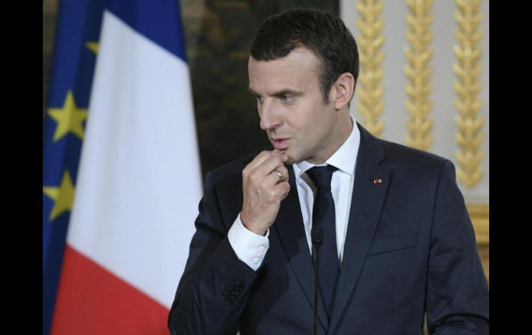 Macron invitó a Trump al desfile militar del 14 de julio que tendrá lugar en la Avenida de los Campos Elíseos de París. EFE / J. de Rosa