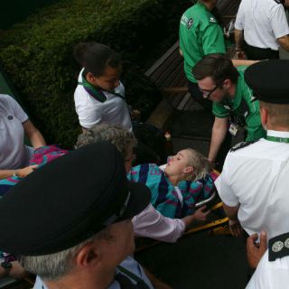 La terrible lesión de rodilla en Wimbledon