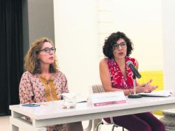Laura Ayala y Marisol Arteaga, curadora y directora respectivamente. ESPECIAL / Musa
