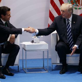 Peña y Trump celebran su primera reunión en Hamburgo
