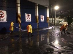Las Brigadas recorren sitios considerados de riesgo durante las lluvias para socorrer a quienes se encuentren en riesgo. TWITTER / @PCYBOMGDL