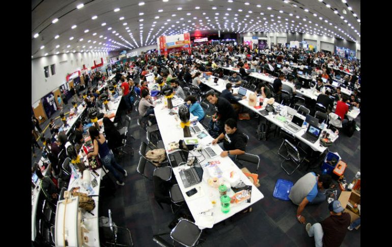 Imagen de Campus Party que se realiza en la Expo Guadalajara. NTX / J. Pazos