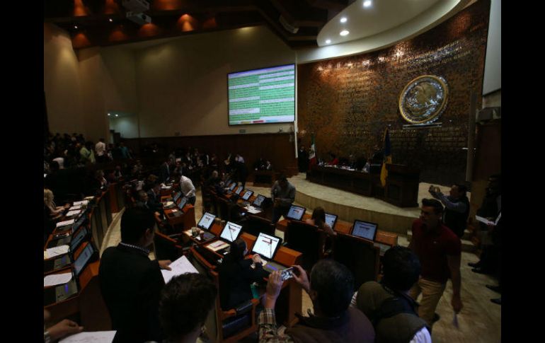 El Congreso local está por debajo del promedio nacional de 81 sesiones plenarias realizadas en el último año. EL INFORMADOR / ARCHIVO