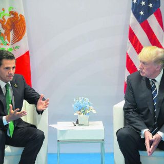 Respuesta de Trump sobre el muro genera polémica en cita con Peña