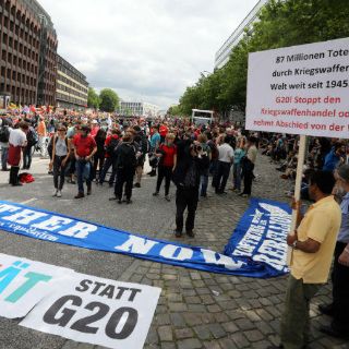 Inicia en Hamburgo una concentración pacífica contra el G-20