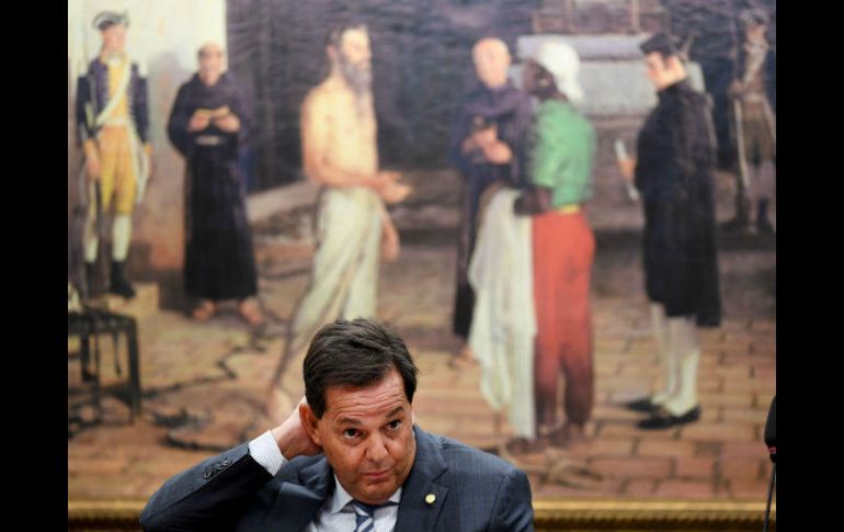 Sergio Zveiter durante la sesión de hoy donde votó a favor de la acción de la fiscalía. AFP / E. Sa