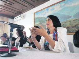 Tras anunciar su registro, Guadalupe Ramos aseguró que es necesario reconstruir la CEDHJ. ESPECIAL /