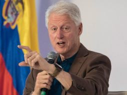 El ex presidente de Estados Unidos, Bill Clinton participa en el Foro Mundial de Productores de Café. AFP / J. Sarmiento