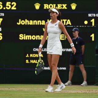 Konta vence a Halep y avanza a semis de Wimbledon