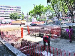 Cubierta. Los restos quedarán protegidos para permitir el proyecto de rehabilitación. ESPECIAL / CORTESÍA INAH