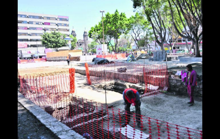 Cubierta. Los restos quedarán protegidos para permitir el proyecto de rehabilitación. ESPECIAL / CORTESÍA INAH
