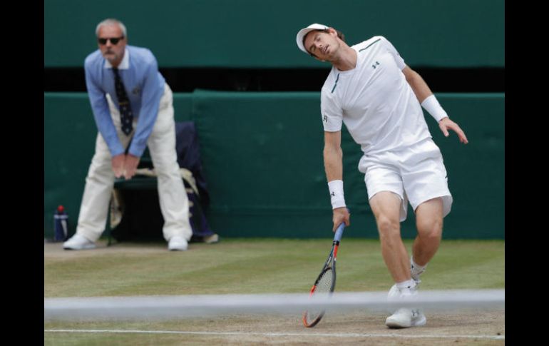 Andy Murray reacciona al caer en el juego de semifinales este miércoles. AFP / A. Dennis