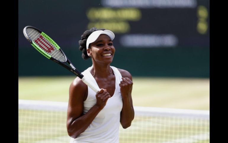 En la pista central, la jugadora estadounidense demostró su potencia en los intercambios. EFE / N. Bothma