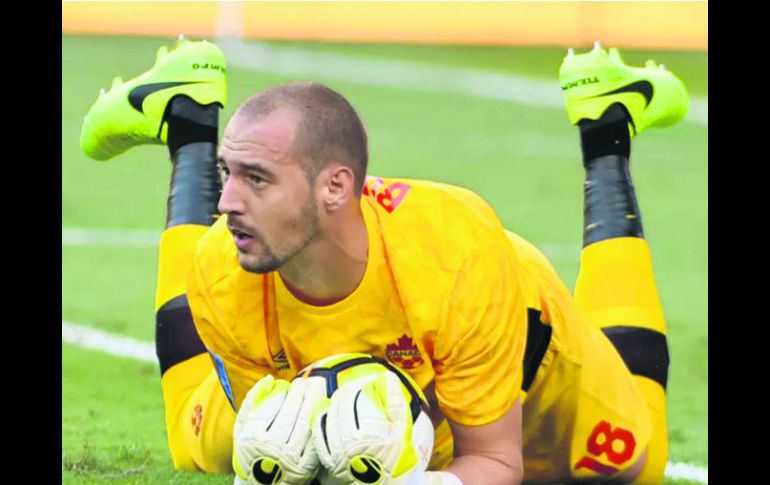Milan Borjan. El portero canadiense ha recibido tres goles en dos partidos. ESPECIAL / CONCACAF