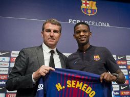 'Tengo ganas de empezar a entrenar lo antes posible', dijo Semedo en su primer día como blaugrana. TWITTER / @FCBarcelona_es