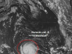 'Fernanda' podría seguir fortaleciéndose a medida que se dirige hacia Hawai. TWITTER / @conagua_clima