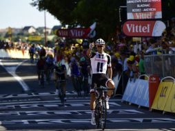 El ciclista del equipo Sunweb sumó la segunda etapa consecutiva para ellos, tras la del viernes del francés Warren Barguil. AFP / P. Lopez