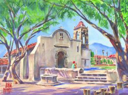 El Ex Hospital de Indios, con su fachada, sencilla pero bella, recibe a los visitantes presumiendo su cruz atrial. ESPECIAL / J. Monroy